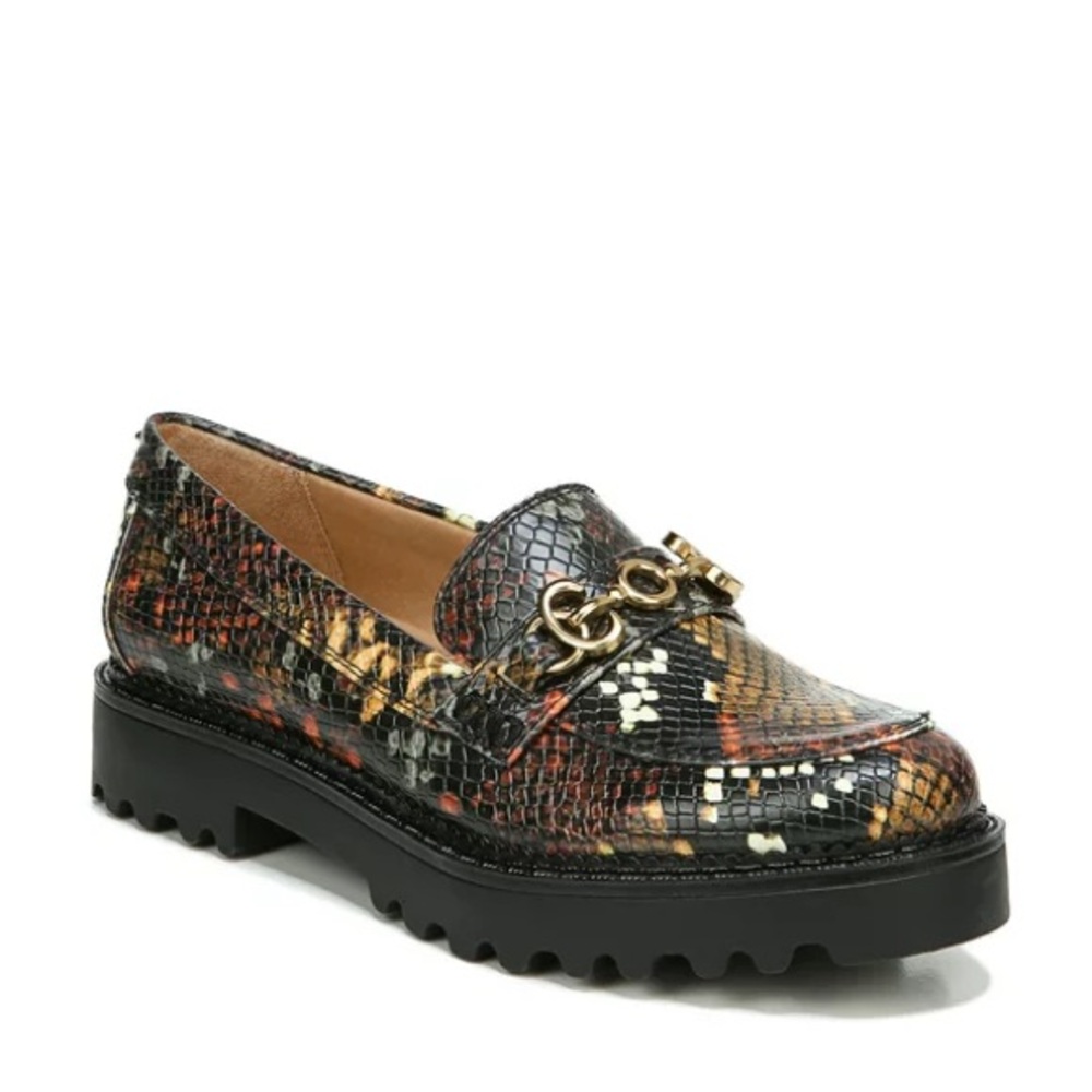 Circus by Sam Edleman Deana Snake Print Loafers sz 6